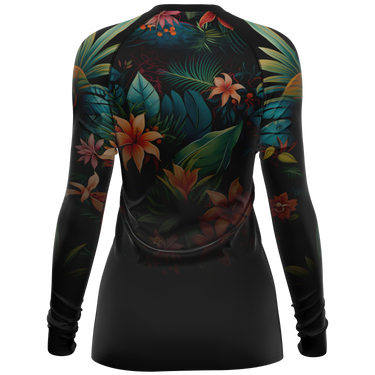 Chokefish™ Long Sleeve Rashguard Floral Woman's Shirt-005